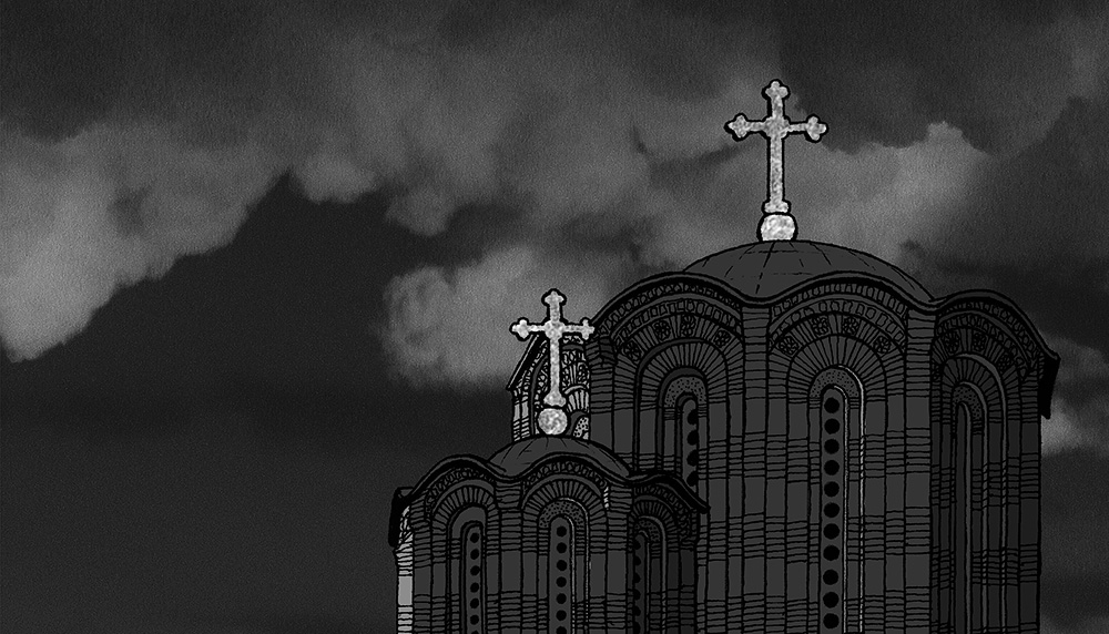 Churches of Serbia drawings by Jovana Radujko, Brutalizam i Renesansa