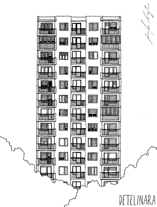 Jovana Radujko drawings for Codecentric project by Sonja Brstina, Gradnja