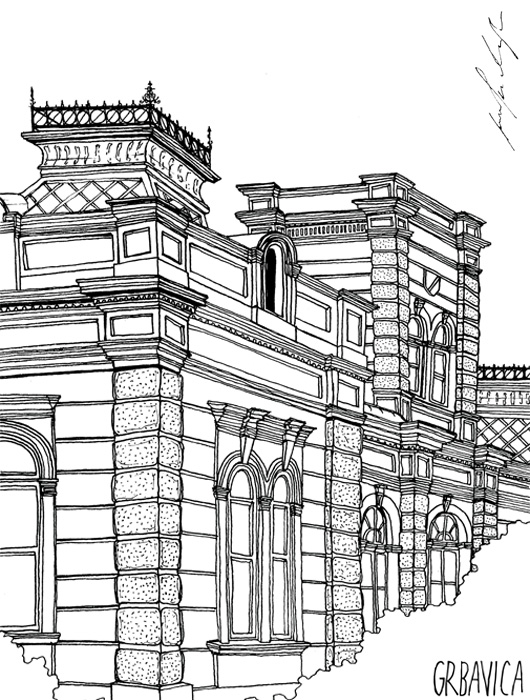 Jovana Radujko drawings for Codecentric project by Sonja Brstina, Gradnja