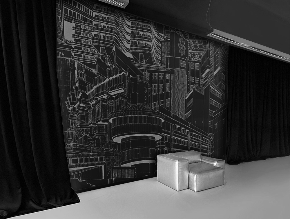 Jovana Radujko wallpaper drawing for Marahome x Marburg Tapetenfabrik