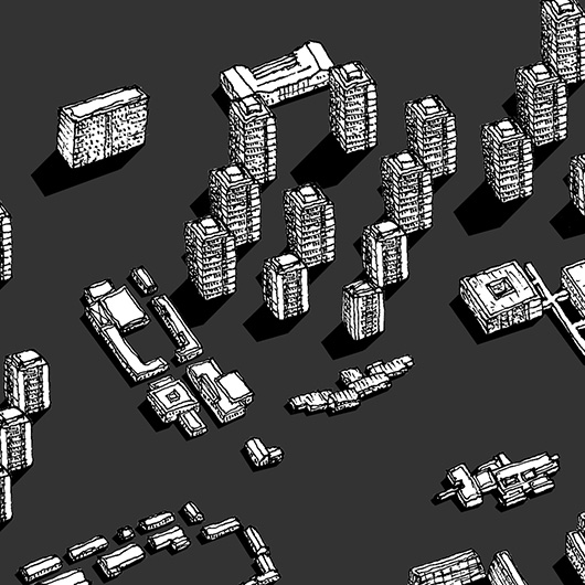 Map of New Belgrade drawing by Jovana Radujko