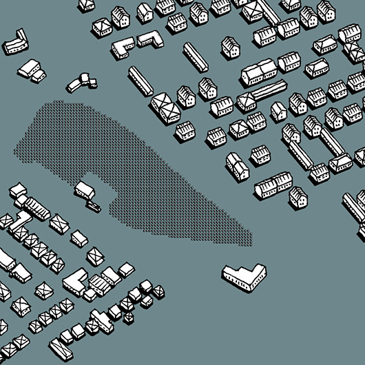 Map of New Belgrade drawing by Jovana Radujko